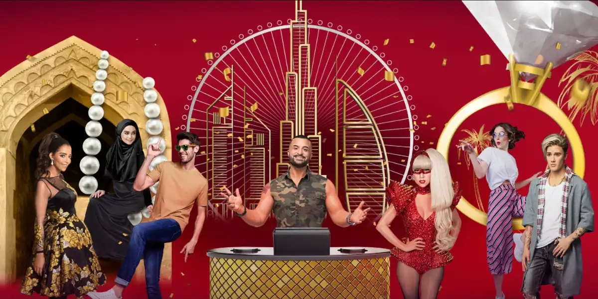 Different sections of the Madame Tussauds Museum Dubai