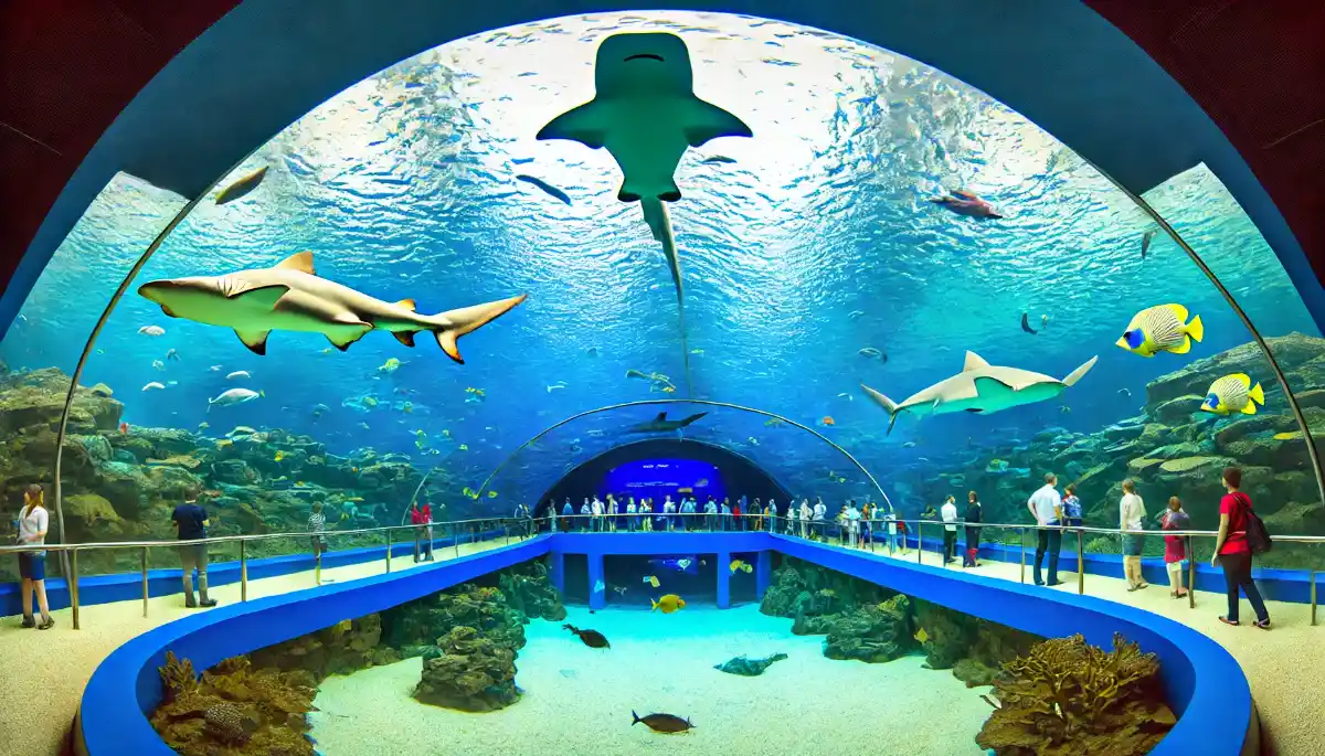 The largest indoor aquarium in the world is in Dubai