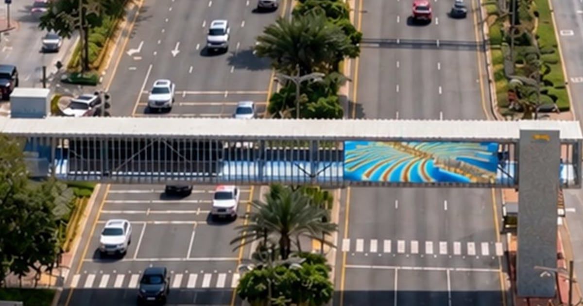 Construction begins on two new pedestrian bridges on Dubai's Palm Jumeirah